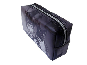 Audrey Hepburn Holding Cat Makeup Make Up Lipstick Purse Cosmetic Zip Around Bag