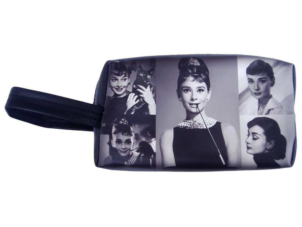 Audrey Hepburn Picture Collage Cosmetic Bag - SilverMania925