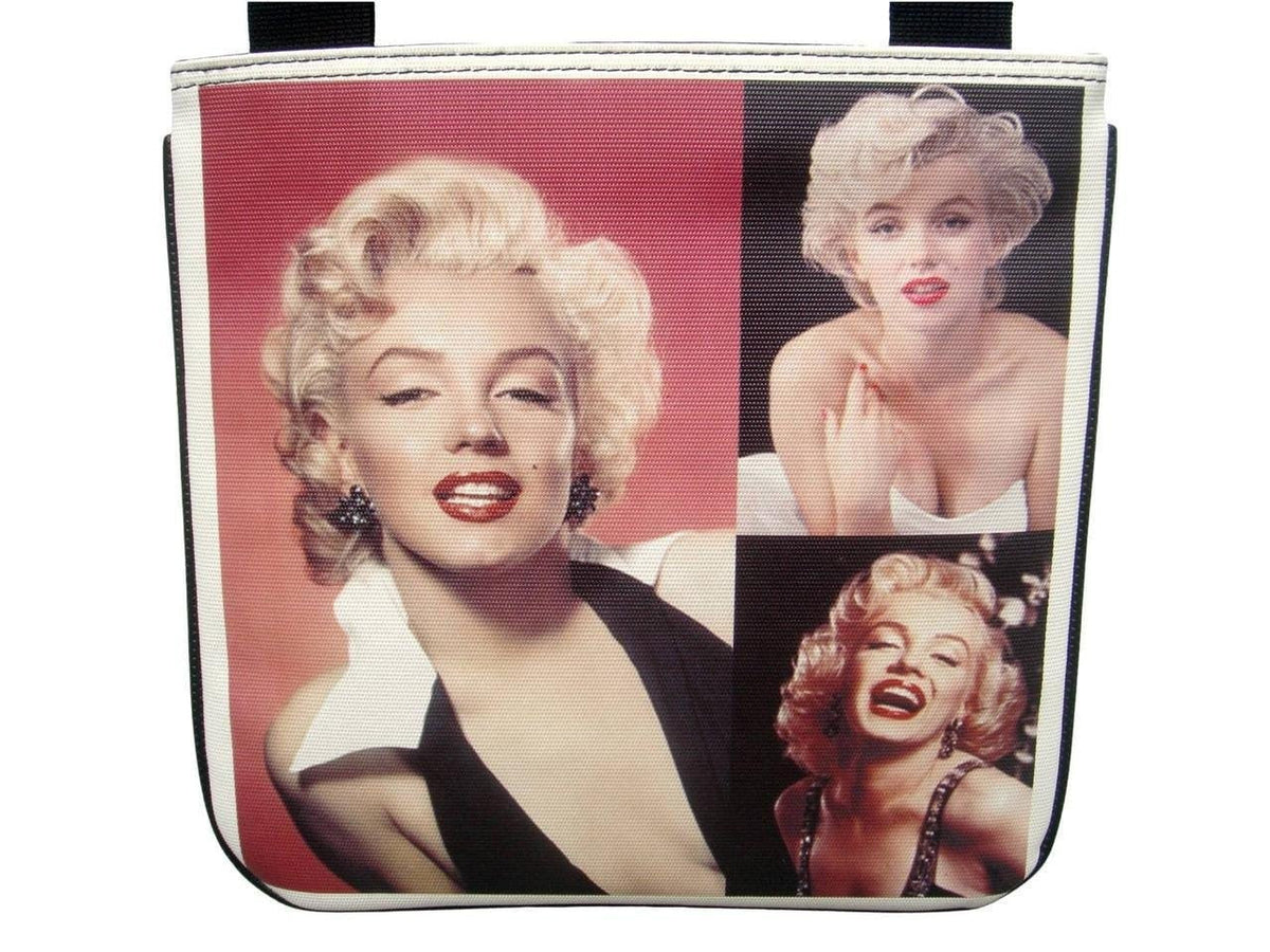 Marilyn Monroe Photo Collage Retro Messenger Sling Bag Purse - SilverMania925