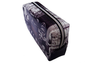 Audrey Hepburn Retro Picture Collage Make Up Lipstick Purse Cosmetic Zip Around Bag