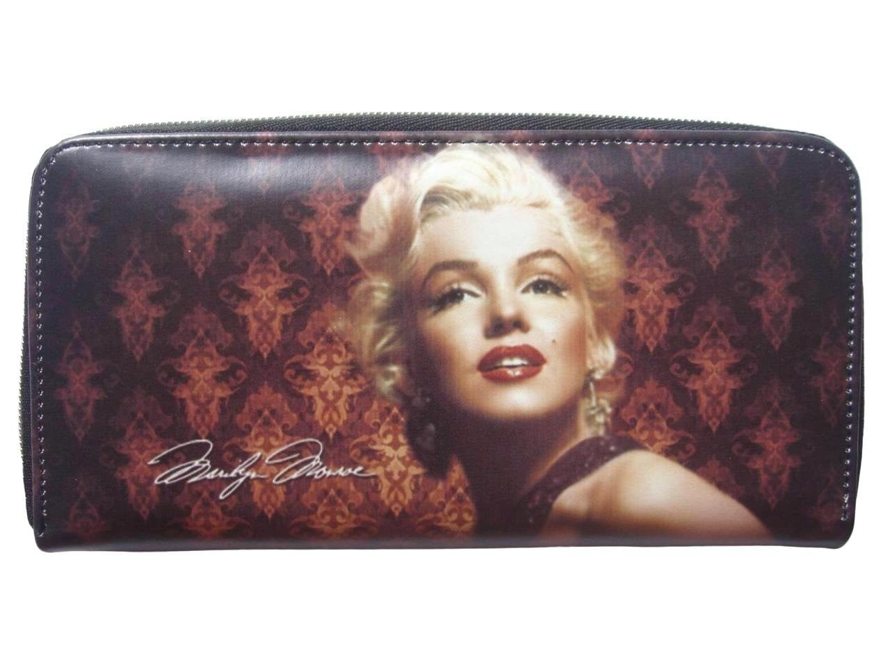 Marilyn Monroe Signature Retro Classic ID Holder Travel Wallet - SilverMania925