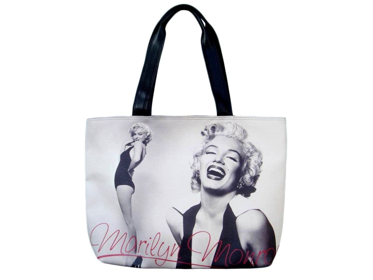 .com: Marilyn Monroe Signature Ballerina Classic Tote Shoulder Black Bag  Purse : Home & Kitchen
