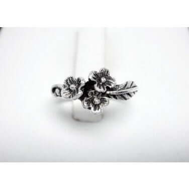 925 Sterling Silver Flowers Toe Ring - SilverMania925