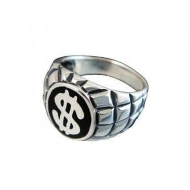 925 Sterling Silver US Dollar Greenback Ring - SilverMania925