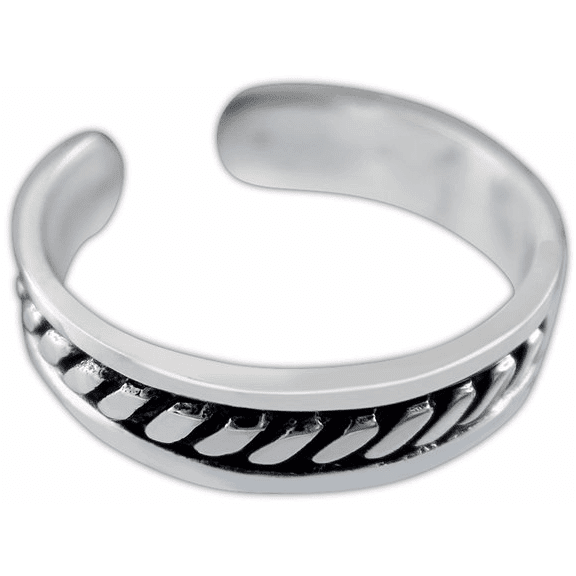 925 Sterling Silver Bali Style Toe Ring - SilverMania925