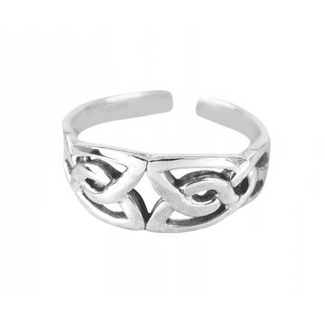 925 Sterling Silver Celtic Knot Toe Ring - SilverMania925