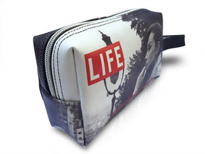 Audrey Hepburn Life Magazine Cover Make Up Lipstick Purse Cosmetic Zip Around Bag