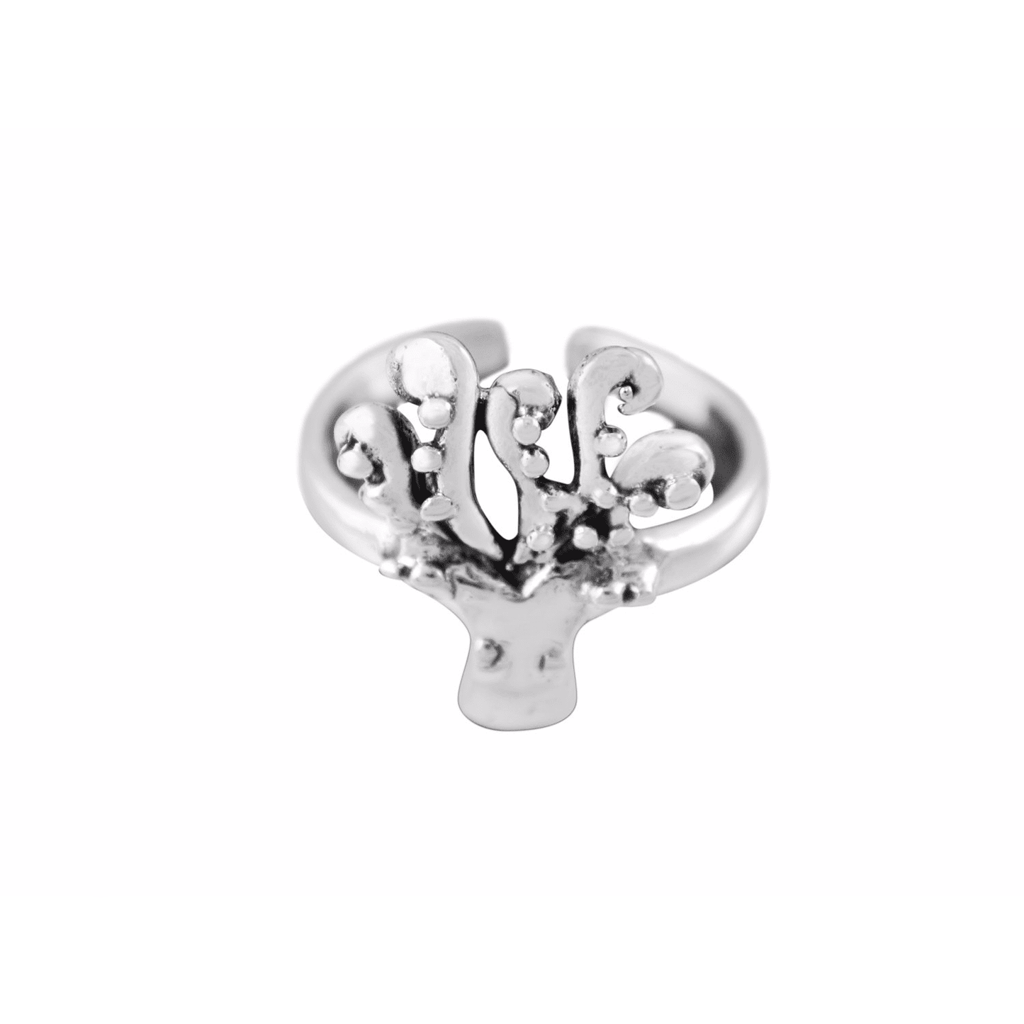 925 Sterling Silver Squid Octopus Sea Life Adjustable Pinky Toe Ring - SilverMania925