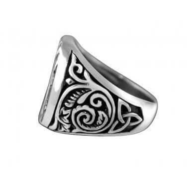 925 Sterling Silver Freemason Compass Ring - SilverMania925