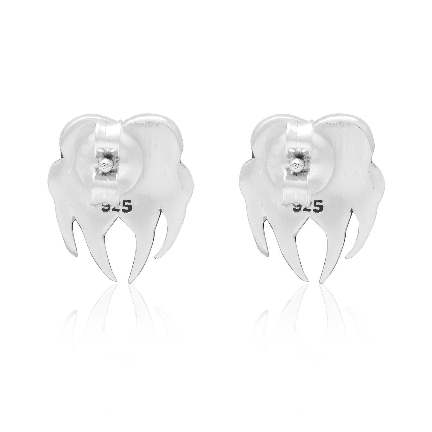 925 Sterling Silver Viking Bear Claw Earrings Set - SilverMania925