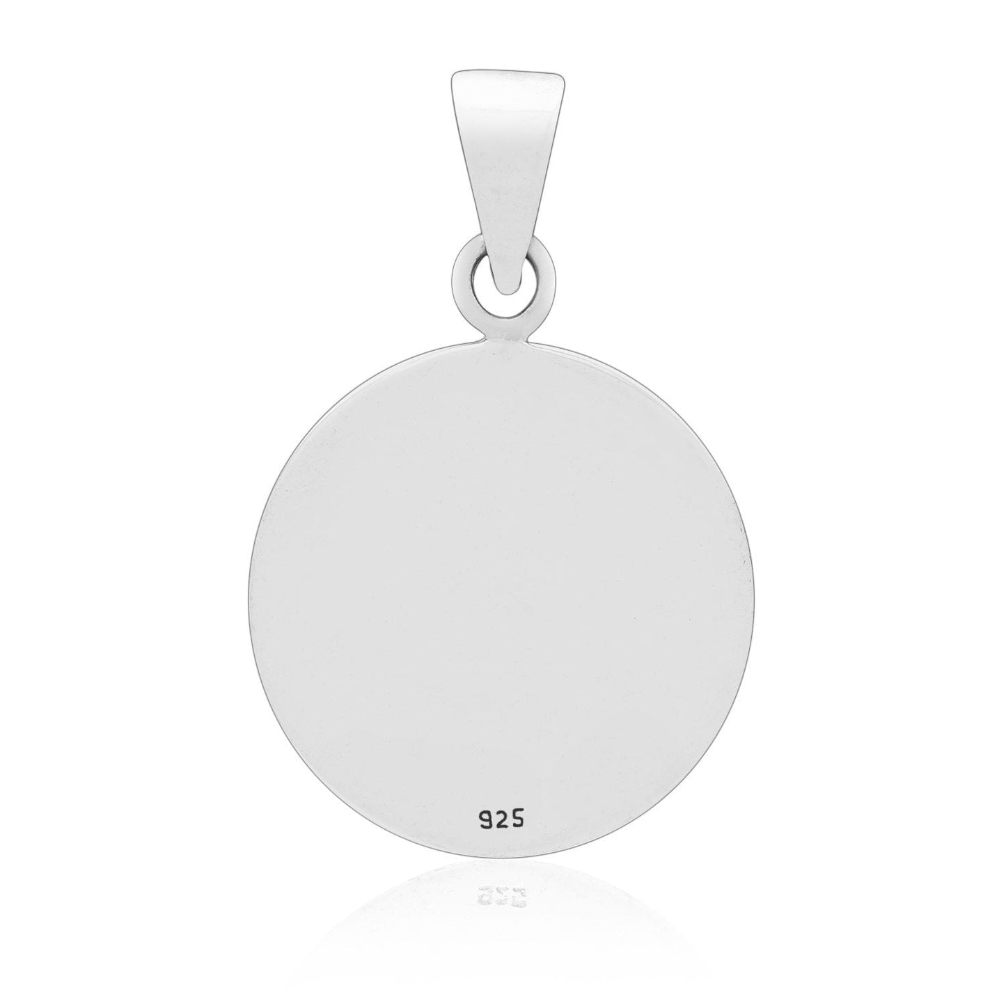 925 Sterling Silver Tetragrammaton Pentagram Solid Pendant - SilverMania925