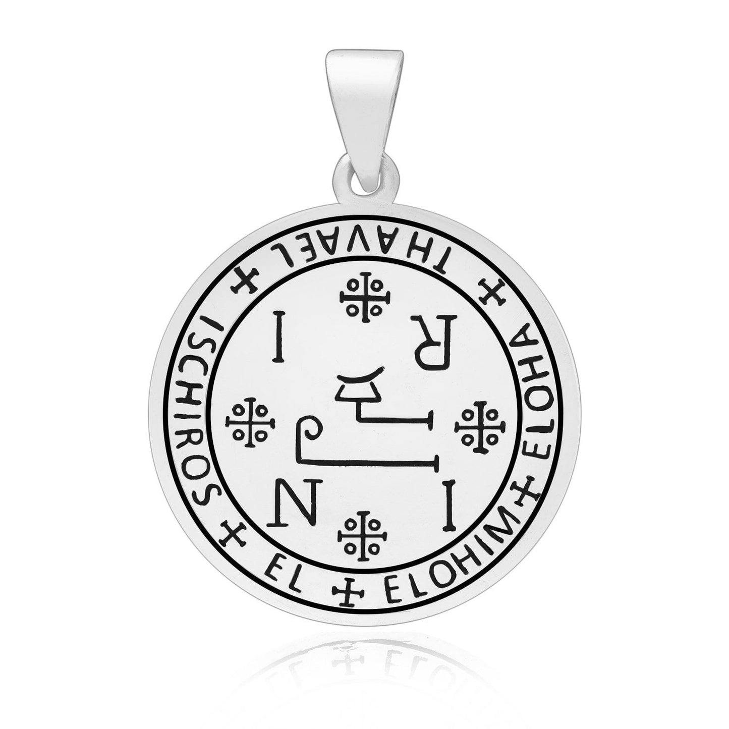 Sterling Silver Sigil of Archangel Thavael Pendant - SilverMania925