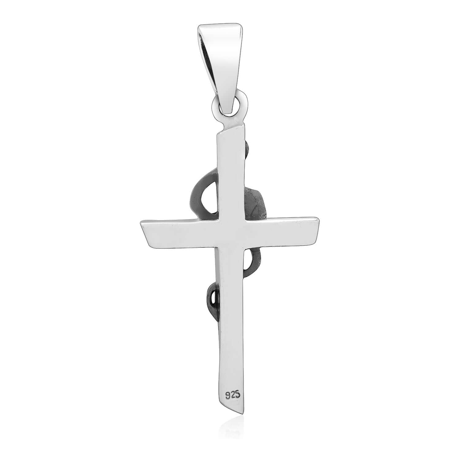 925 Sterling Silver Rose Cross Rosicrucian Pendant