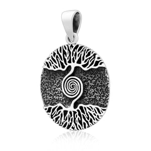 925 Sterling Silver Viking Yggdrasil Pendant