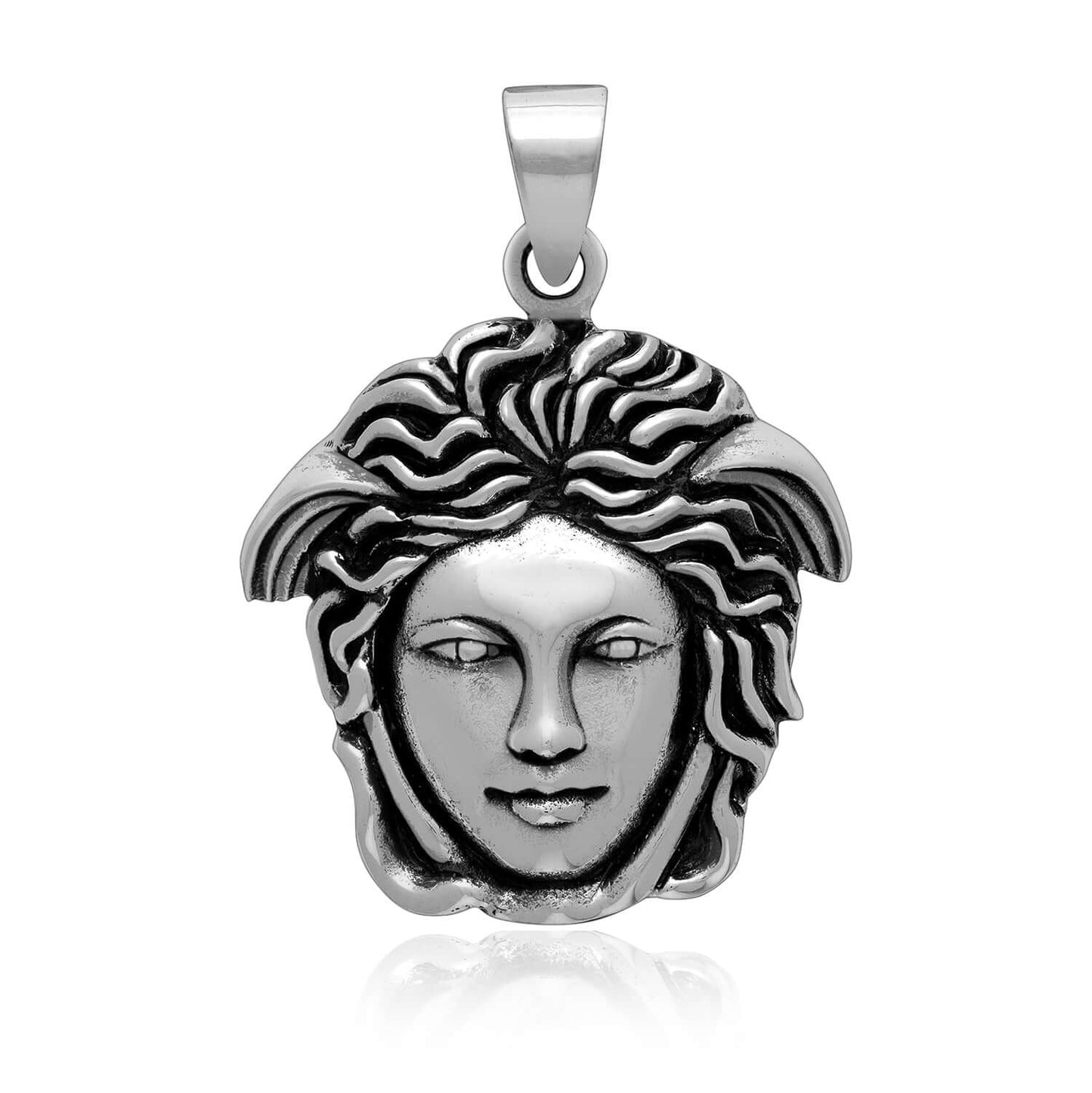 925 Sterling Silver Medusa Pendant from Greek Mythology - SilverMania925