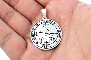 925 Sterling Silver Sigil of Archangel Samael Pendant