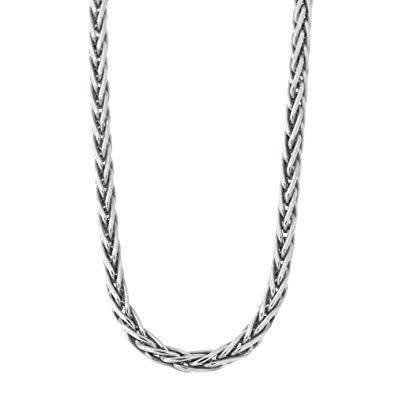 925 Sterling Silver Wheat Oxidized Jewelry Chain - SilverMania925