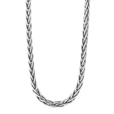925 Sterling Silver Wheat Oxidized Jewelry Chain