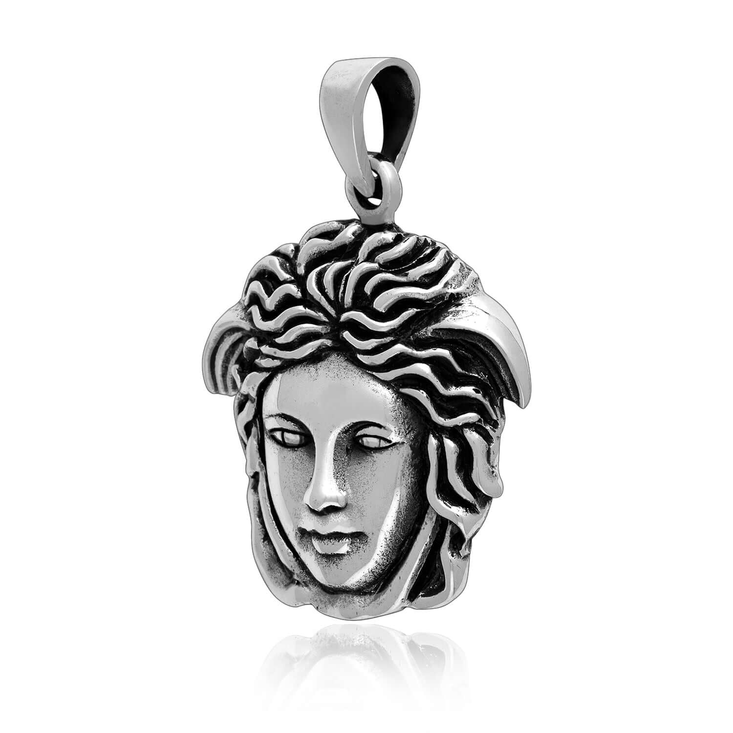 925 Sterling Silver Medusa Pendant from Greek Mythology - SilverMania925