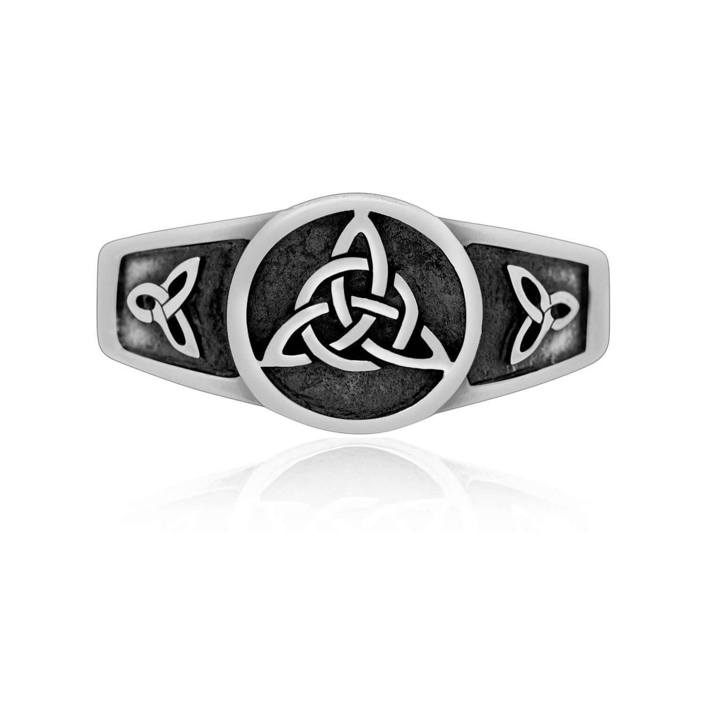 925 Sterling Silver Celtic Triquetra Womens Ring - SilverMania925