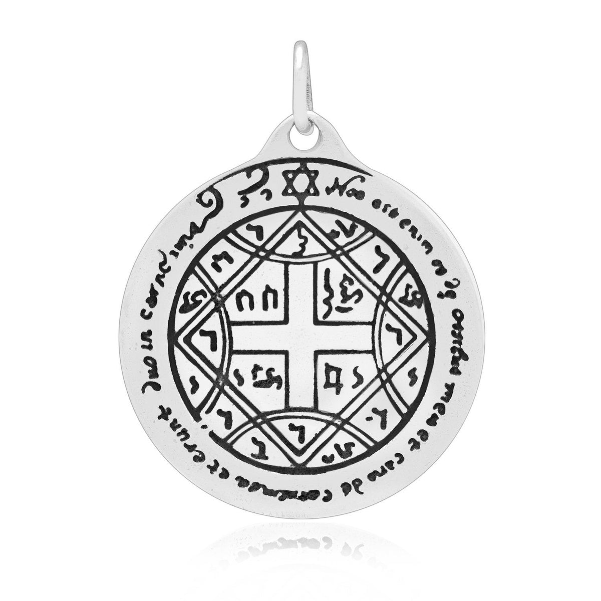 Sterling Silver Fourth Pentacle of Venus Solomon Seal Pendant - SilverMania925