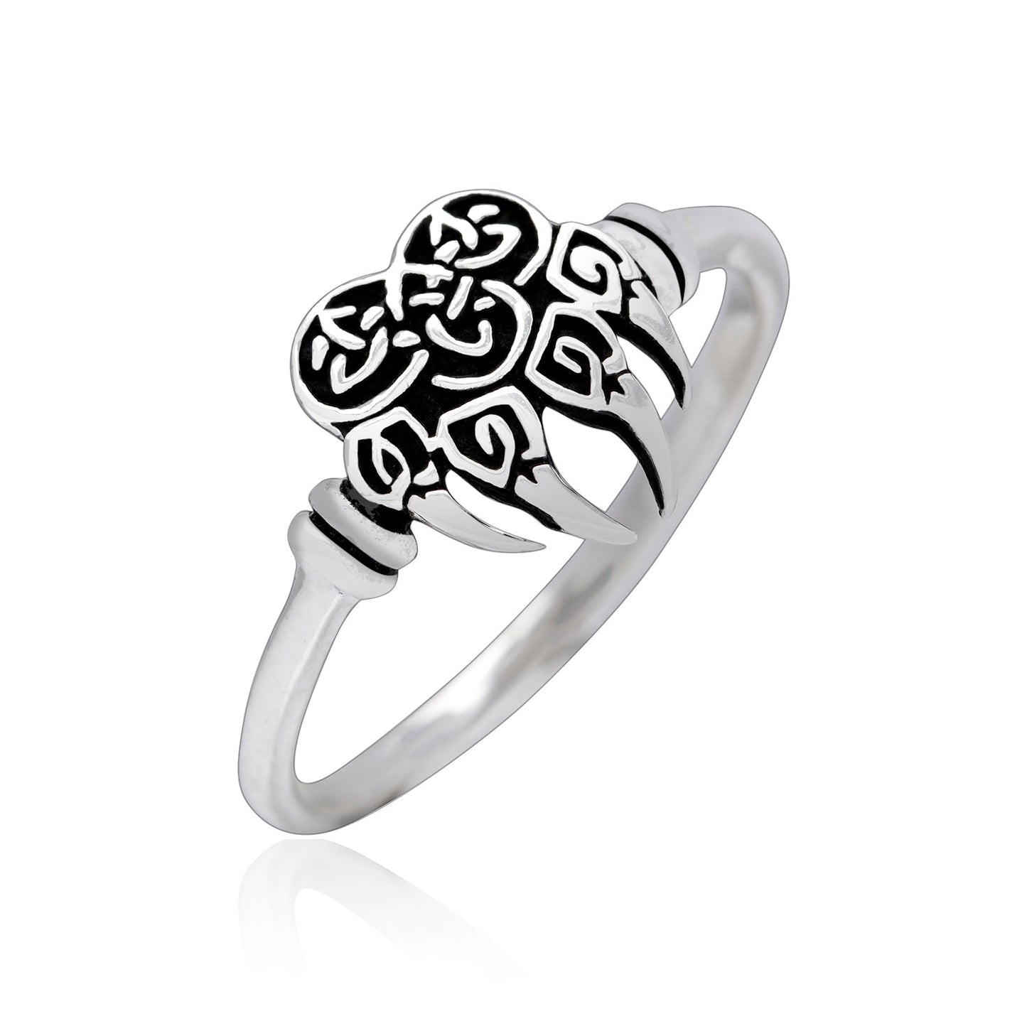 925 Sterling Silver Viking Bear Claw Ring - SilverMania925