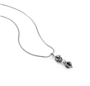 925 Sterling Silver Tibetan Buddhist Vajra Dorje Phurba Amulet Hindu Pendant