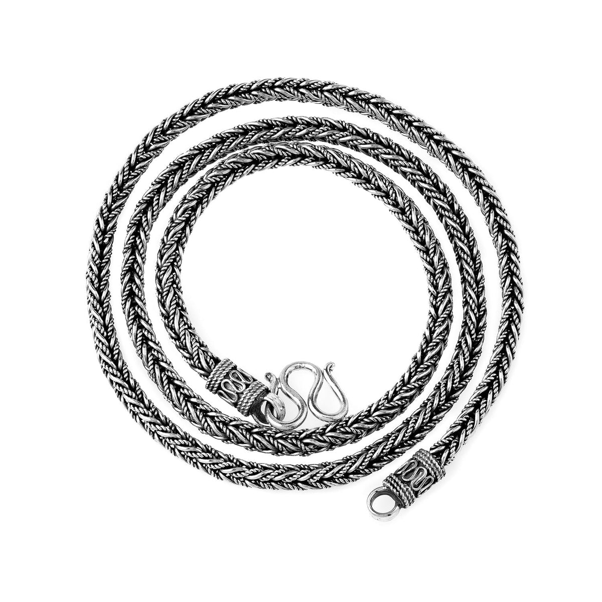 925 Sterling Silver Viking Asgard Necklace King Chain - SilverMania925
