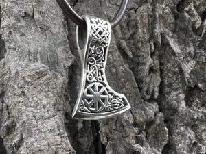 925 Sterling Silver Viking Slavic Kolovrat Sun Wheel Double Sided Pendant