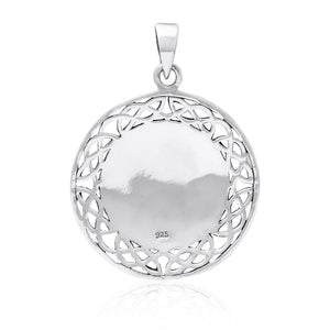 925 Sterling Silver Vegvisir Compass Celtic Infinity Knots Pendant
