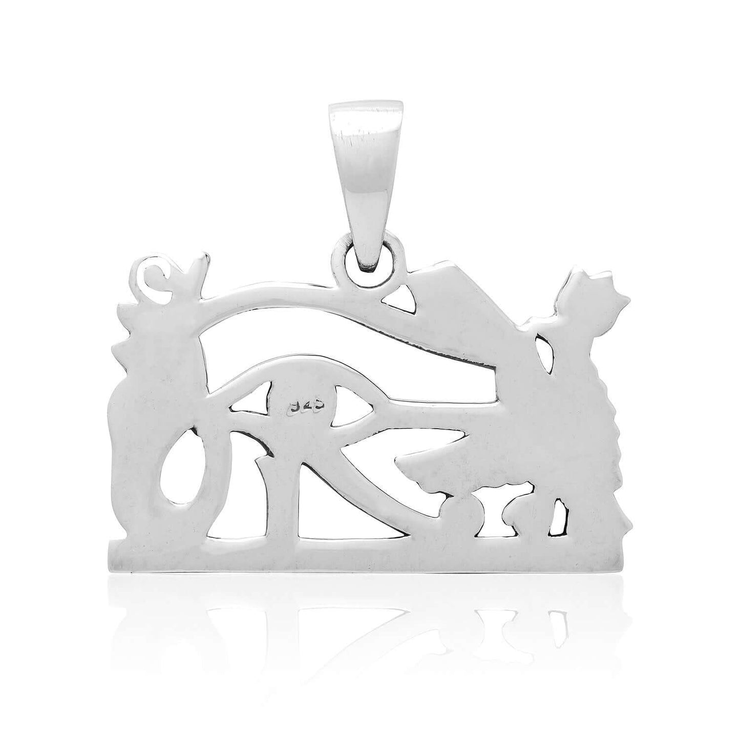 925 Sterling Silver Egyptian Eye of God Horus Protection Pendant - SilverMania925