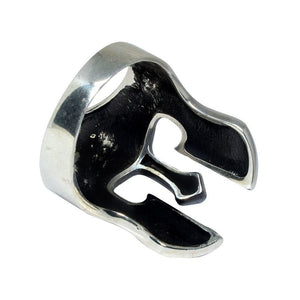 925 Sterling Silver Spartan Helmet Warrior 300 King Leonidas Ring