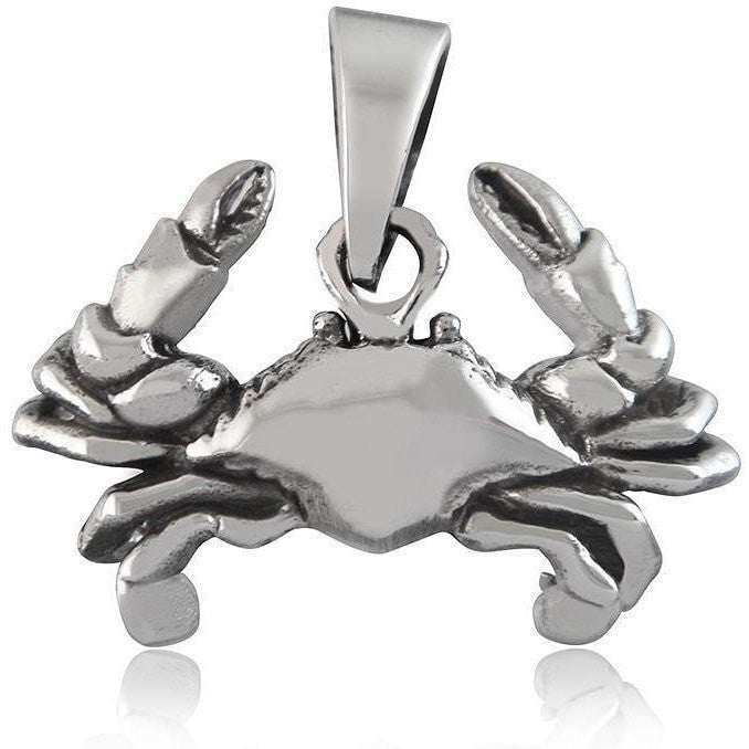 925 Sterling Silver Zodiac Crab Pendant - SilverMania925