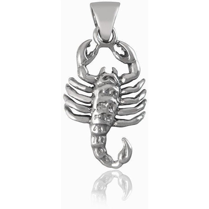 925 Sterling Silver Zodiac Star Sign Scorpio Scorpion Animal Horoscope Pendant