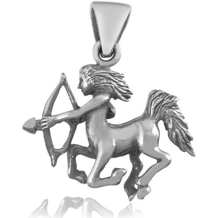 925 Sterling Silver Zodiac Star Sign Horoscope Sign Sagittarius Charm Pendant