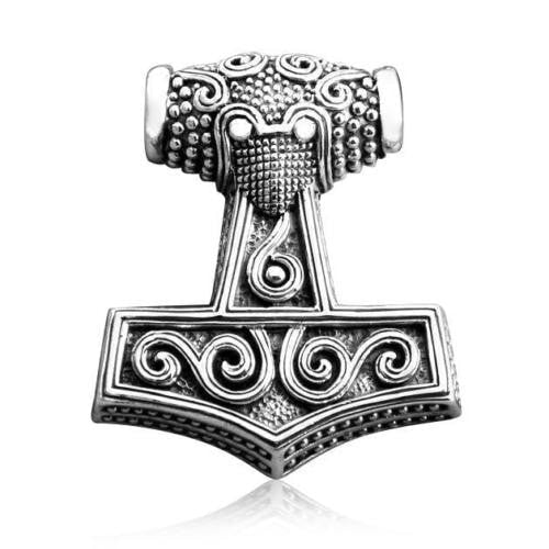 Sterling Silver Skane Replica Mjolnir Pendant - SilverMania925