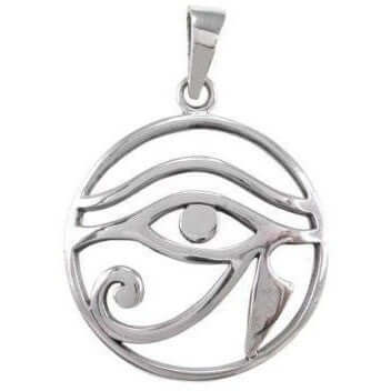 925 Sterling Silver Egyptian Wedjat Pendant - SilverMania925