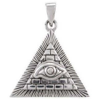 925 Sterling Silver Illuminati Pendant - SilverMania925